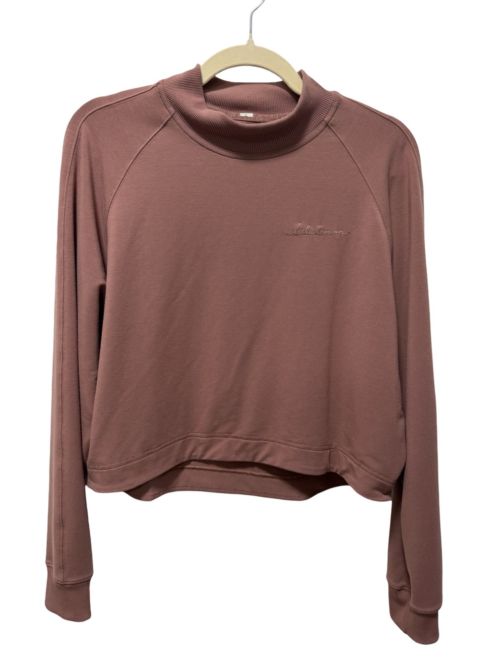 Lululemon Mauve Mock Neck Pullover Sweatshirt